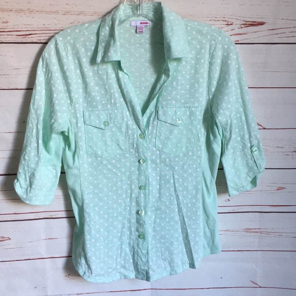 Mint Polka Dots